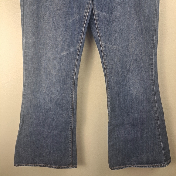 American Eagle Long Real Flare Blue Jeans Women's Size 10. - Picture 6 of 15